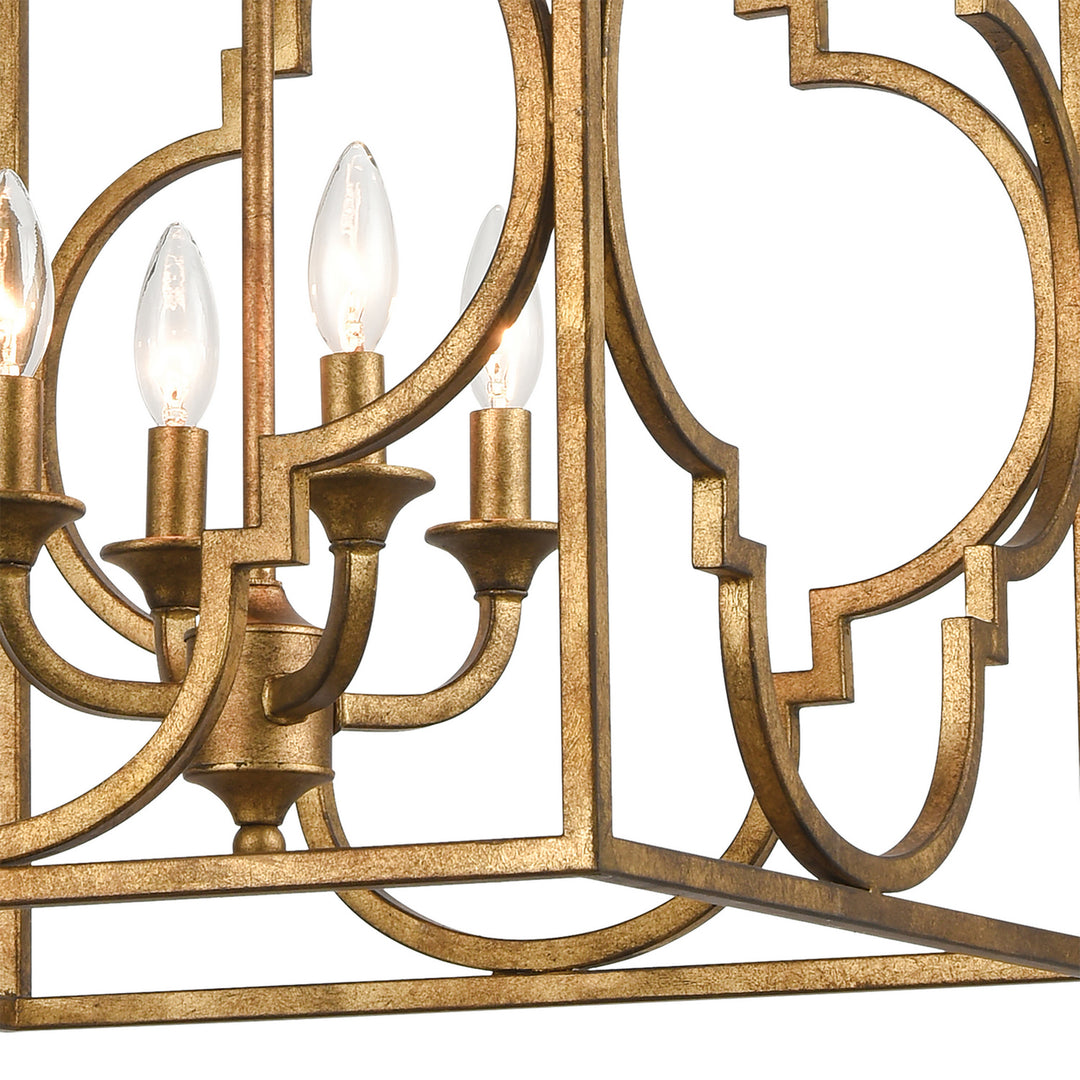 Elk Wembley 75126/4 Pendant Light - Antique Gold