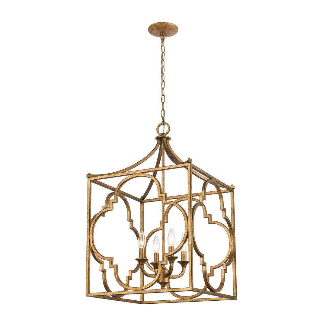 Elk Wembley 75126/4 Pendant Light - Antique Gold