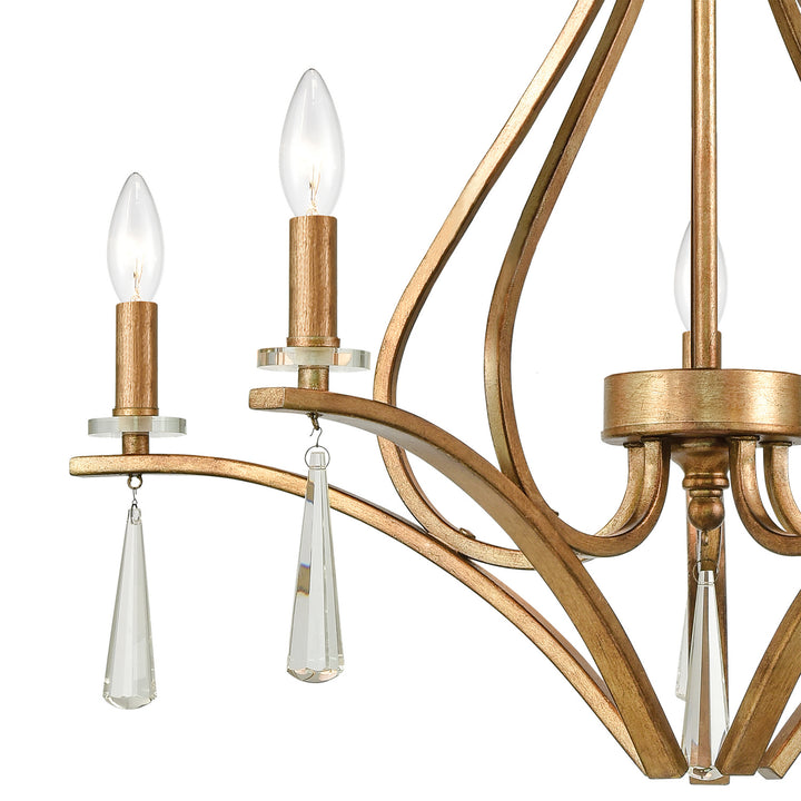 Elk Katania 75147/5 Chandelier Light - Antique Gold