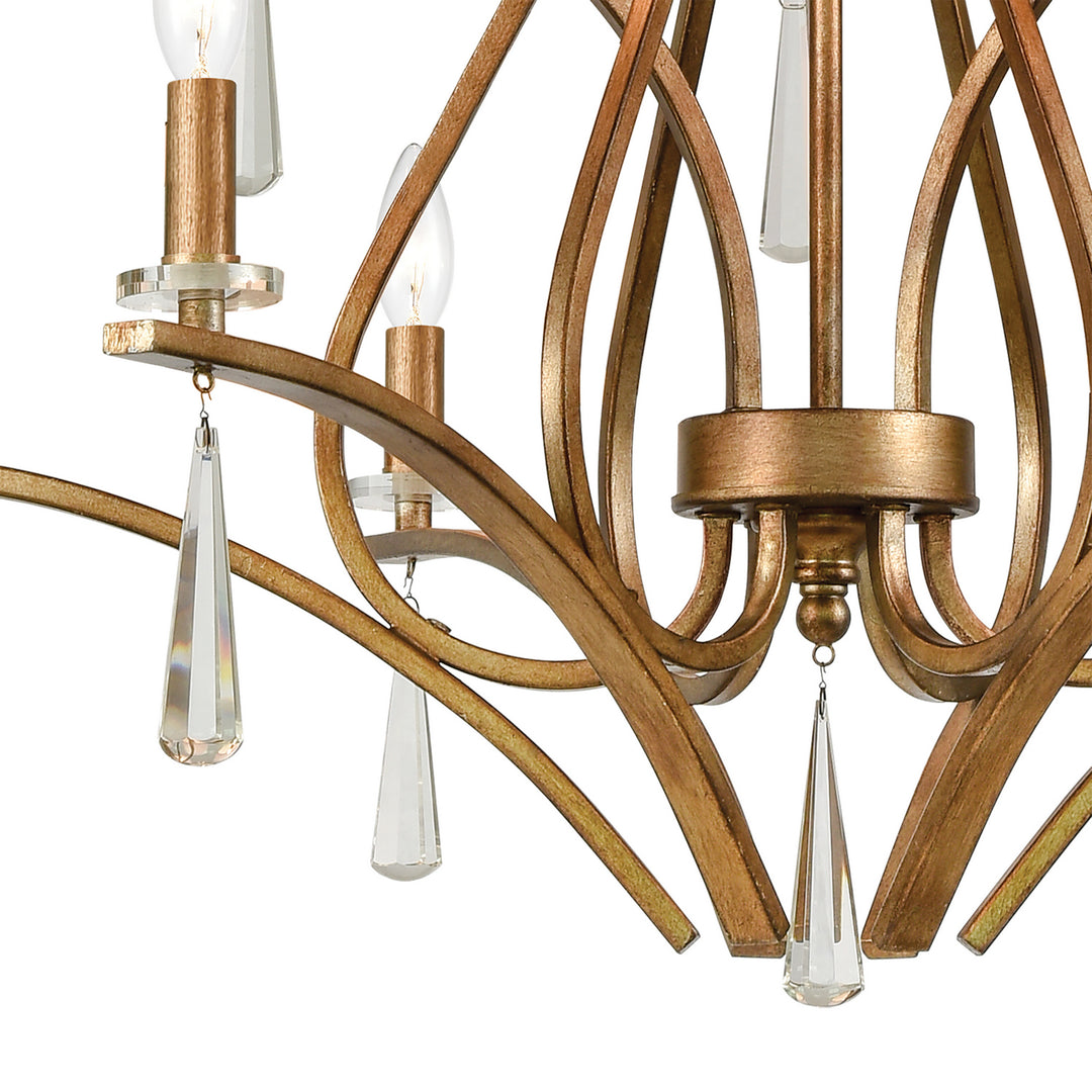 Elk Katania 75148/9 Chandelier Light - Antique Gold