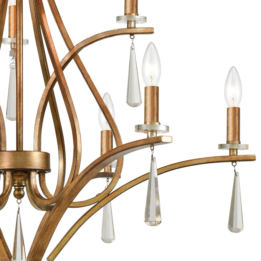 Elk Katania 75148/9 Chandelier Light - Antique Gold