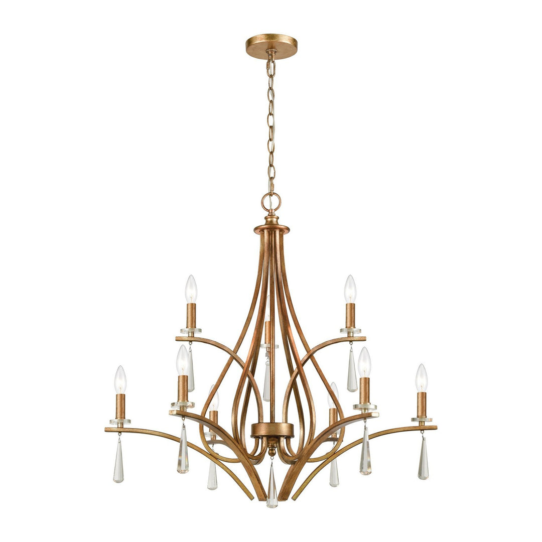 Elk Katania 75148/9 Chandelier Light - Antique Gold