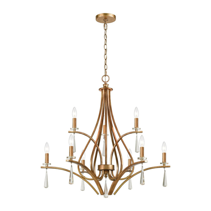 Elk Katania 75148/9 Chandelier Light - Antique Gold