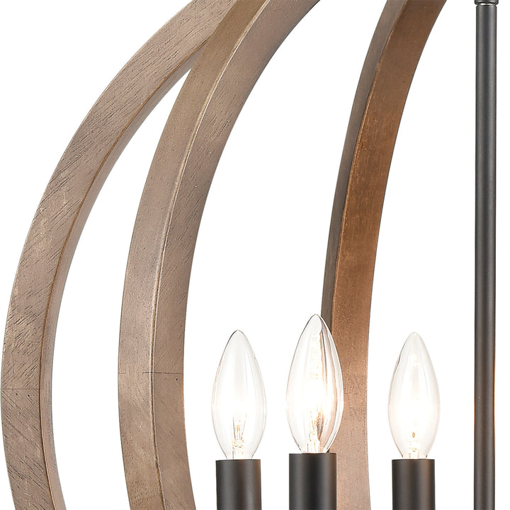 Elk Barrow 81406/6 Chandelier Light - Matte Black