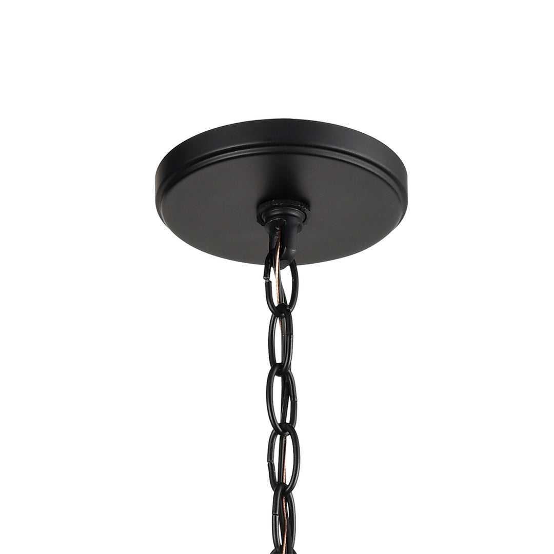 Elk Barrow 81415/3 Pendant Light - Matte Black