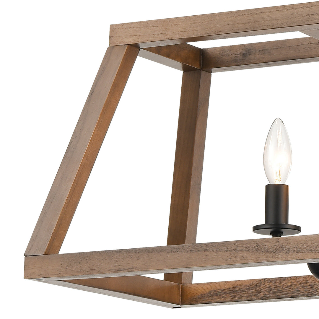 Elk Barrow 81417/6 Pendant Light - Matte Black