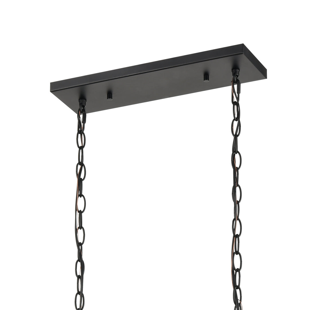 Elk Barrow 81417/6 Pendant Light - Matte Black