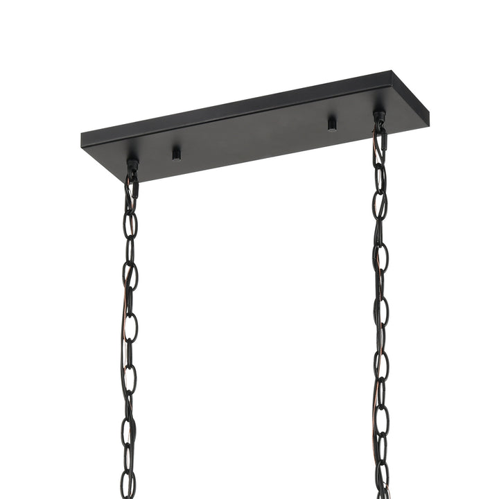 Elk Barrow 81417/6 Pendant Light - Matte Black