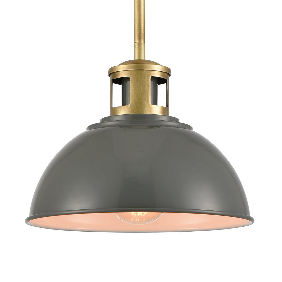 Elk Lyndon 89007/1 Pendant Light - Gray