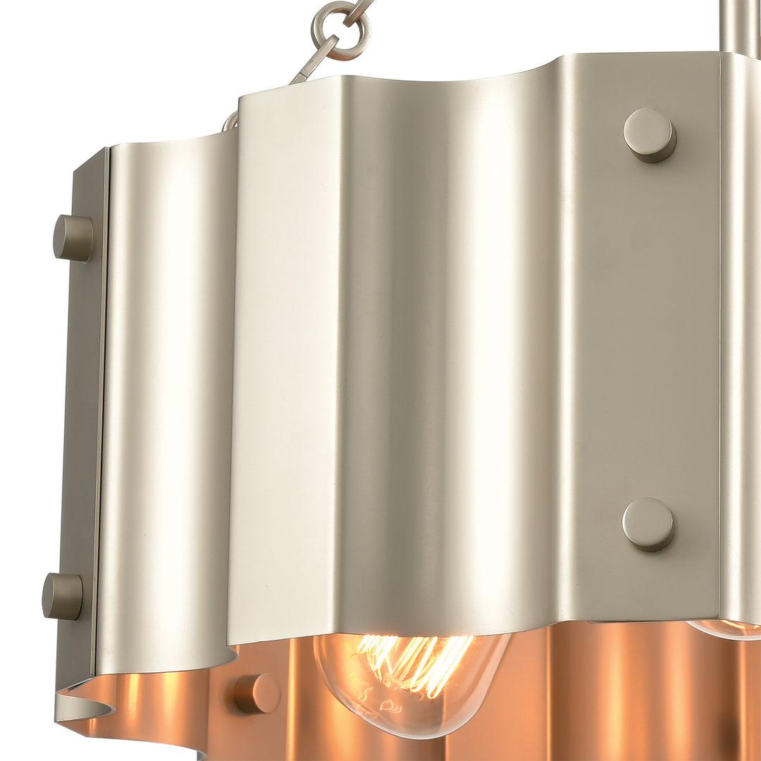 Elk Clausten 89056/3 Ceiling Light - Matte Nickel