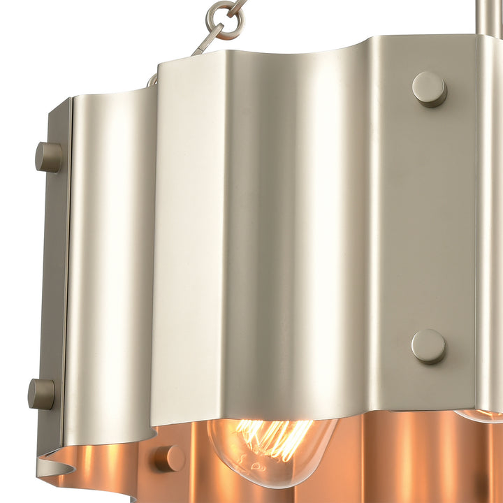 Elk Clausten 89056/3 Ceiling Light - Matte Nickel