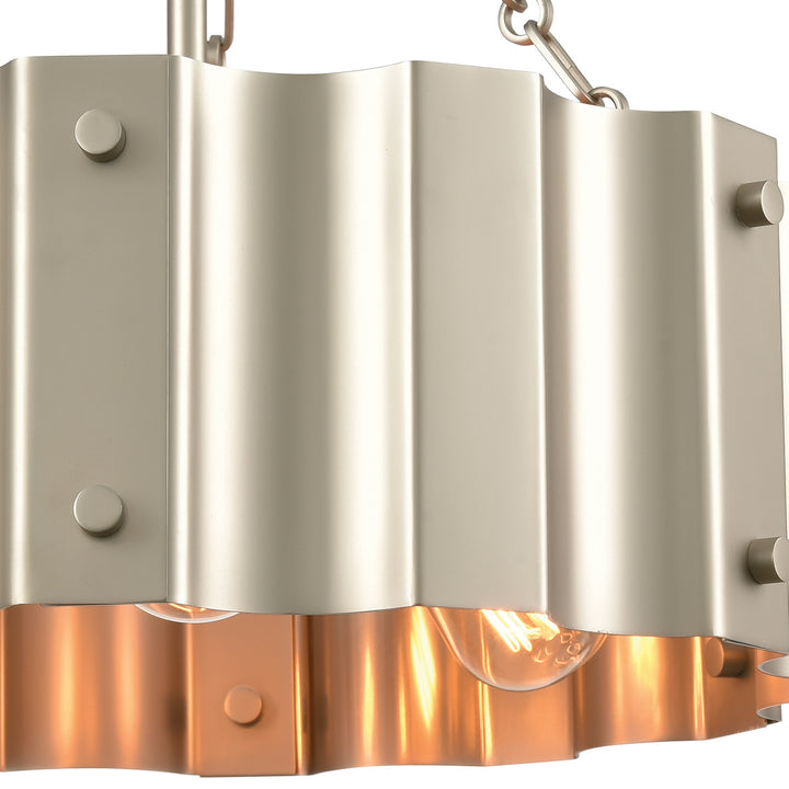 Elk Clausten 89056/3 Ceiling Light - Matte Nickel