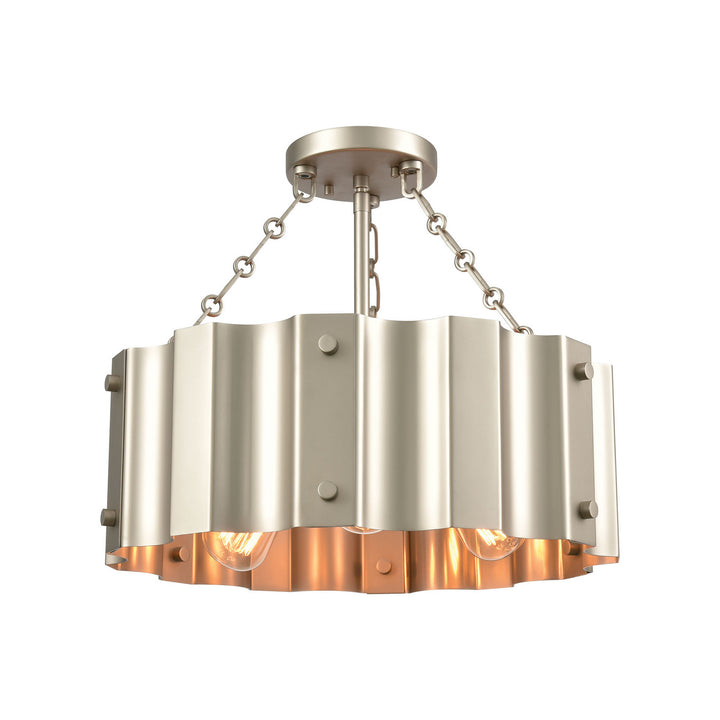 Elk Clausten 89056/3 Ceiling Light - Matte Nickel