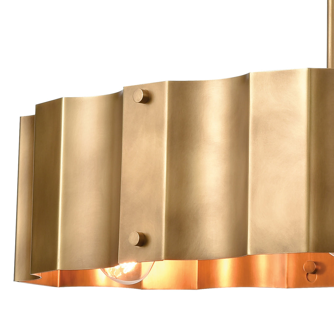Elk Clausten 89068/4 Pendant Light - Brass