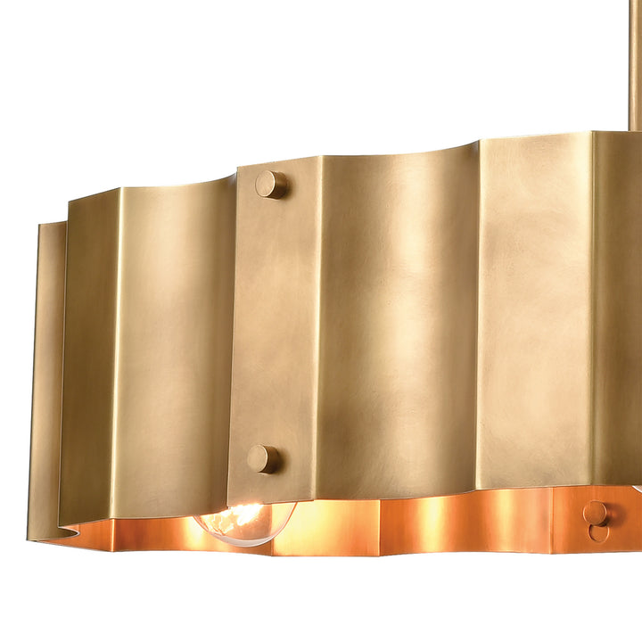 Elk Clausten 89068/4 Pendant Light - Brass