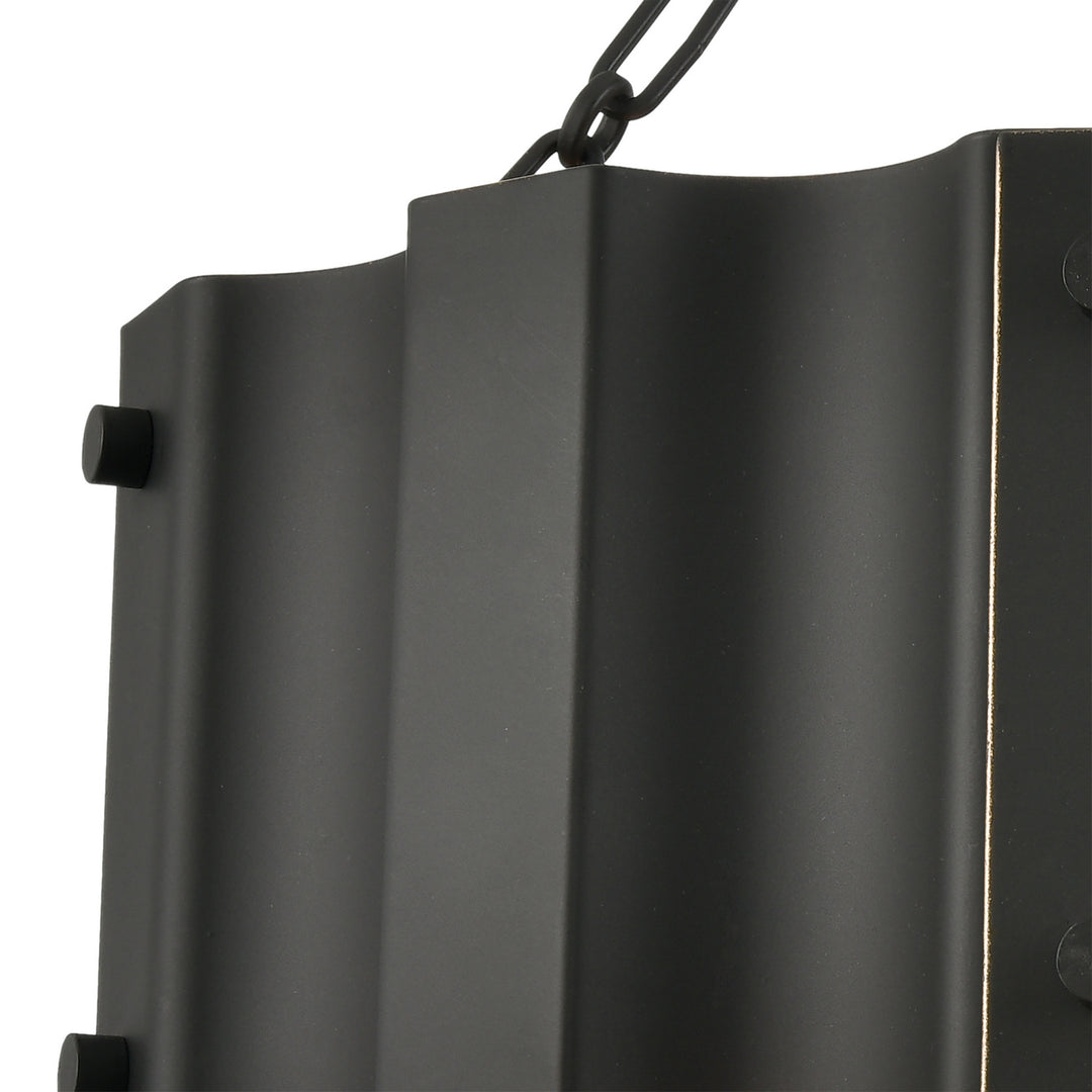 Elk Clausten 89076/3 Ceiling Light - Black