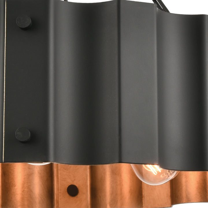 Elk Clausten 89076/3 Ceiling Light - Black