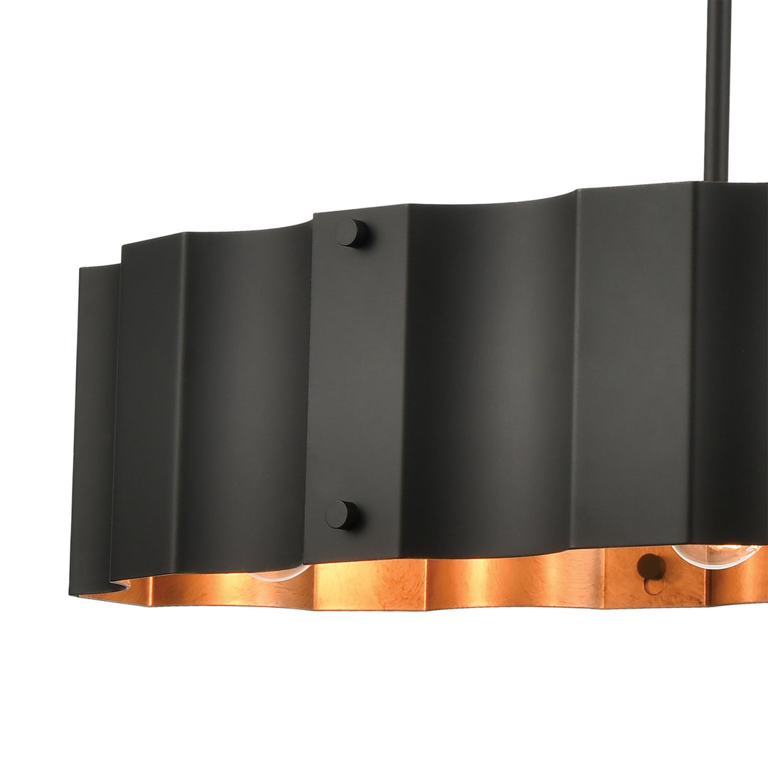 Elk Clausten 89078/4 Pendant Light - Black