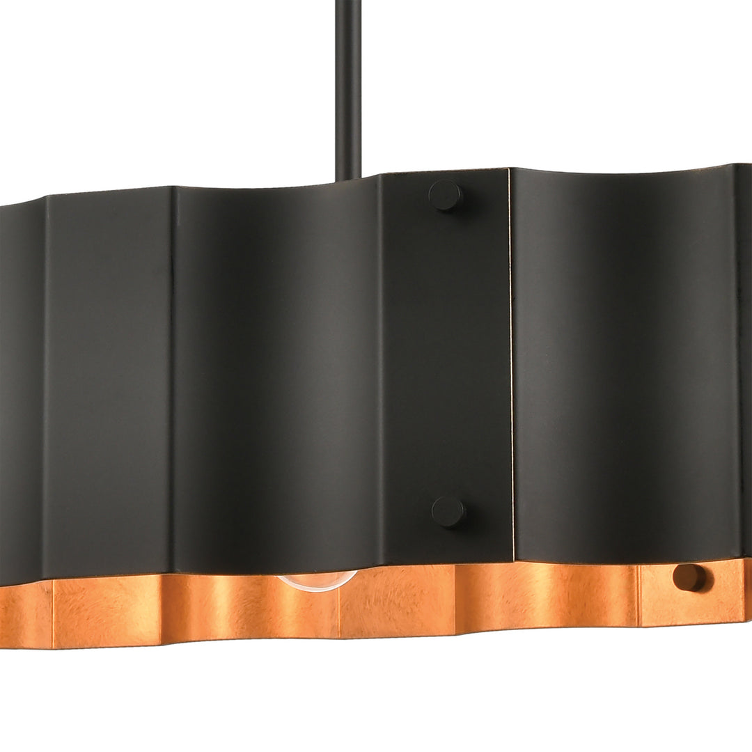 Elk Clausten 89078/4 Pendant Light - Black