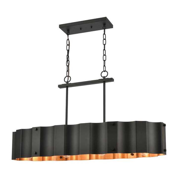 Elk Clausten 89078/4 Pendant Light - Black
