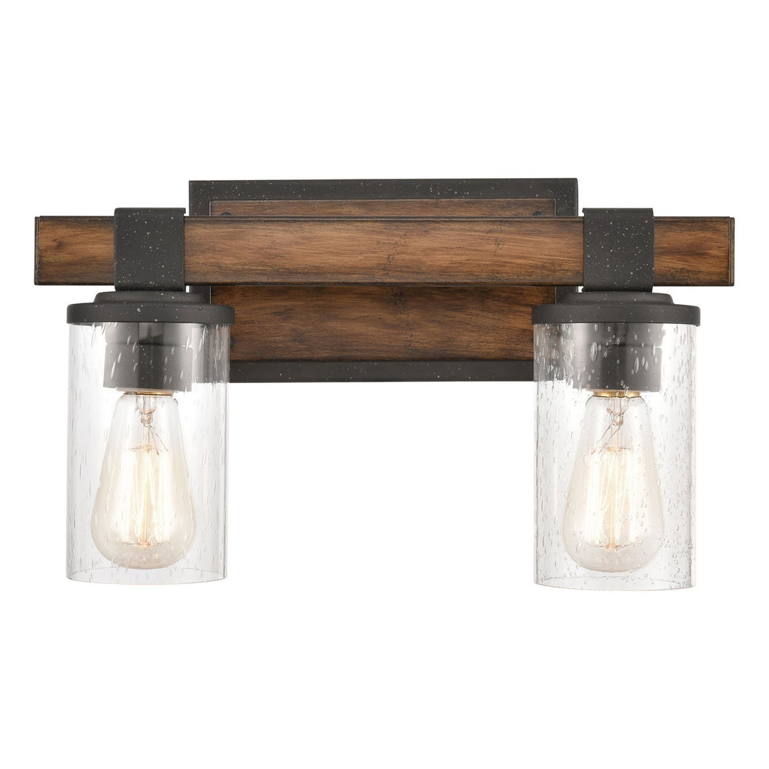 Elk Annenberg 89131/2 Bath Vanity Light 15 in. wide - Distressed Black
