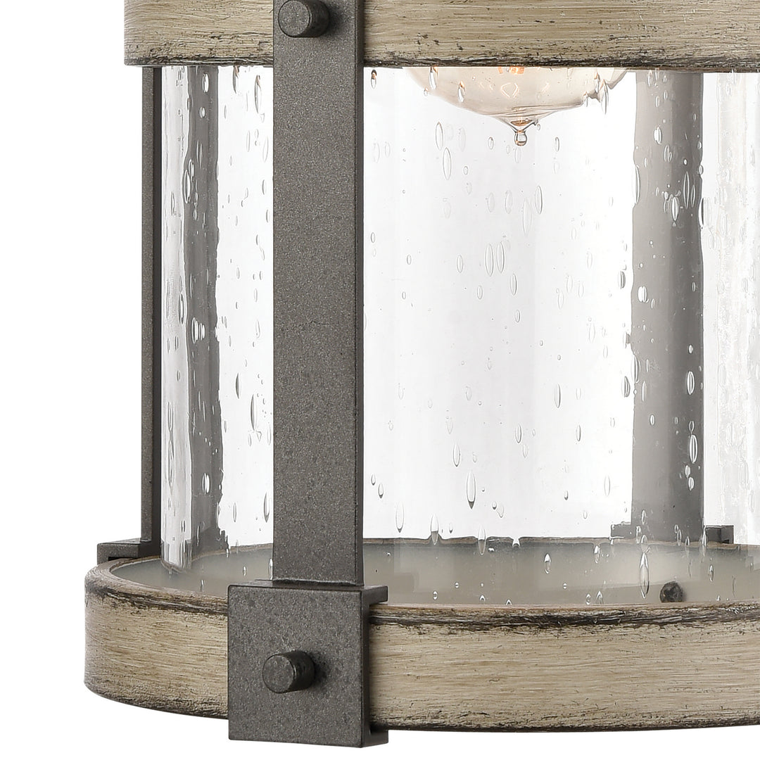 Elk Lighting 89145/1  Annenberg Outdoor Anvil Iron