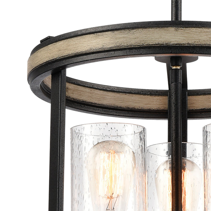 Elk Beaufort 89156/3 Pendant Light - Anvil Iron