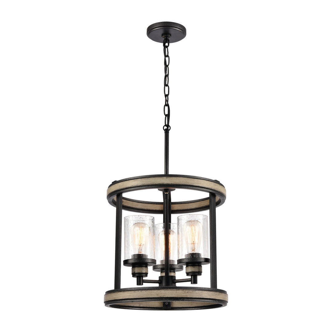 Elk Beaufort 89156/3 Pendant Light - Anvil Iron