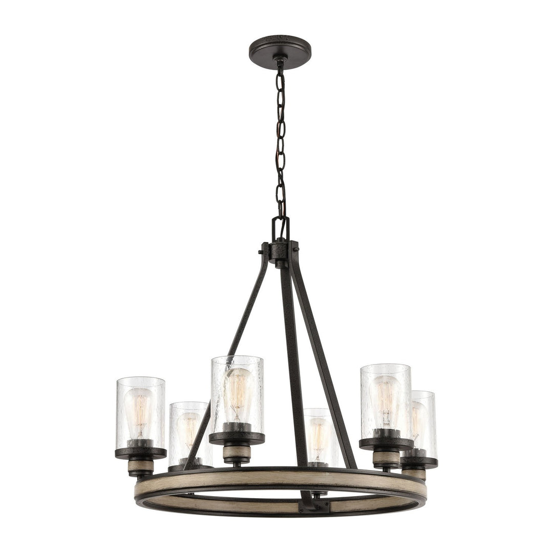 Elk Beaufort 89159/6 Chandelier Light - Anvil Iron