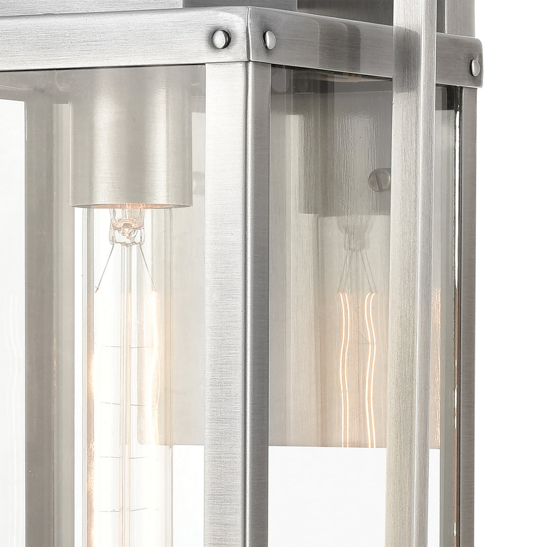 Elk Lighting 89172/1  Crested Butte Outdoor Antique Brushed Aluminum