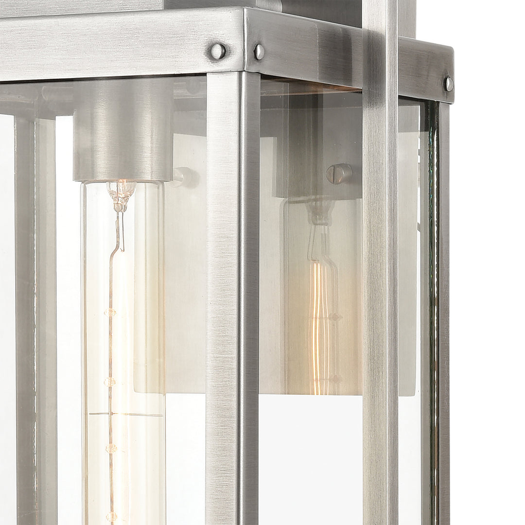 Elk Lighting 89173/1  Crested Butte Outdoor Antique Brushed Aluminum