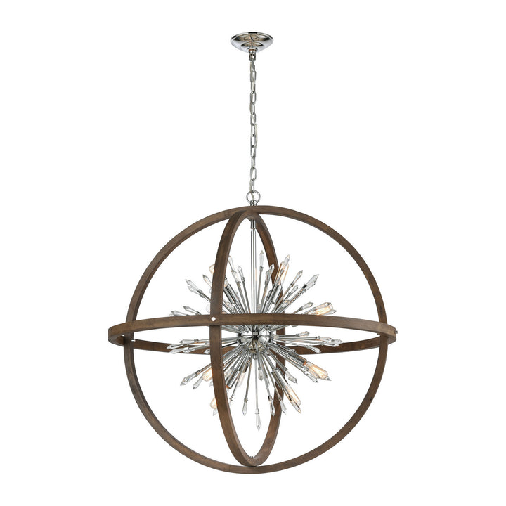 Elk Morning Star D4470 Chandelier Light - Aged Wood