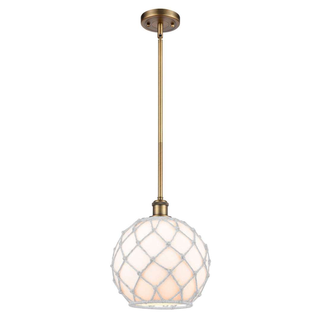 Innovations Ballston 516-1S-BB-G121-10RW Pendant Light - Brushed Brass