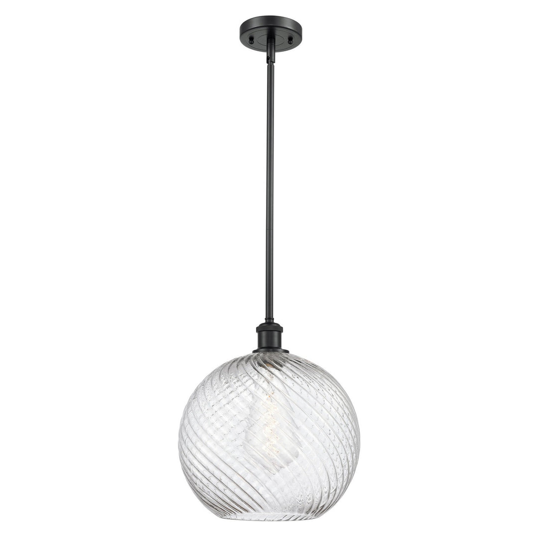 Innovations Ballston 516-1S-BK-G1214-12 Pendant Light - Matte Black