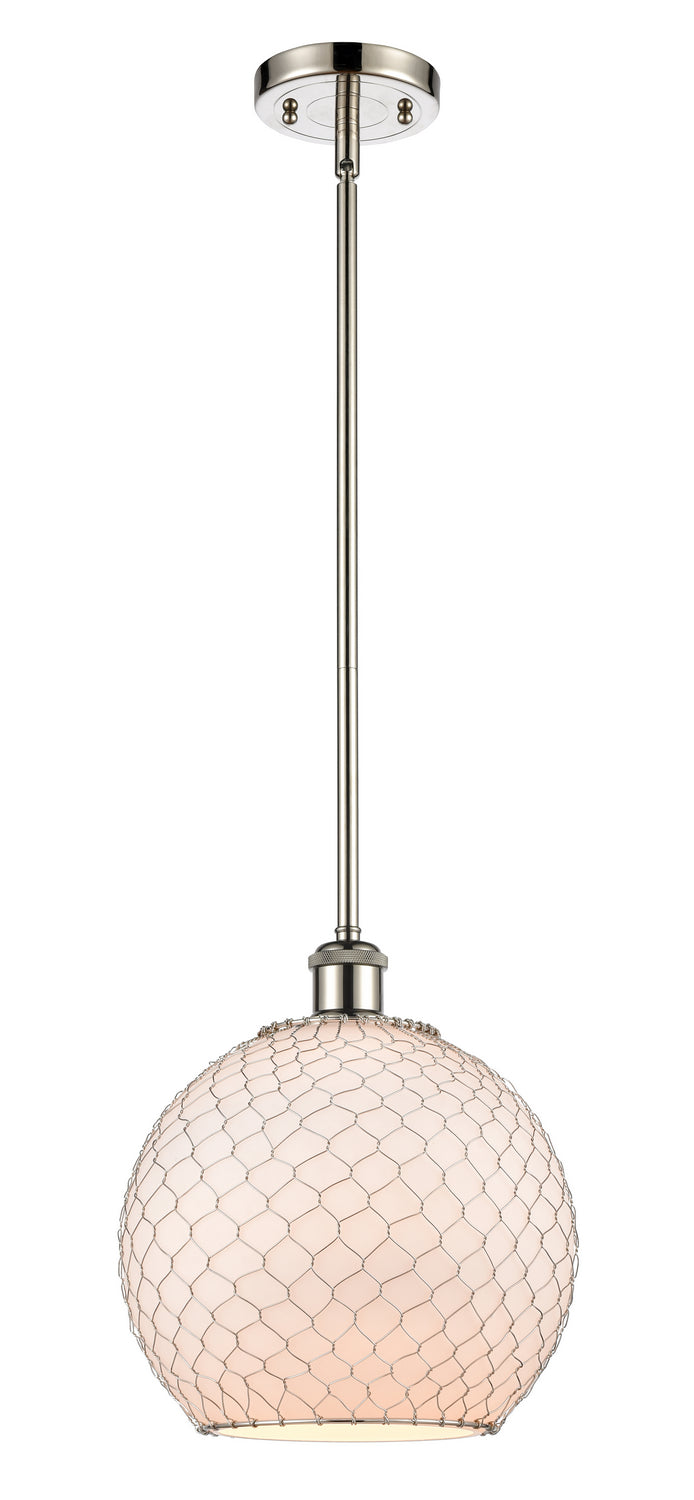 Innovations Ballston 516-1S-PN-G121-10CSN Pendant Light - Polished Nickel