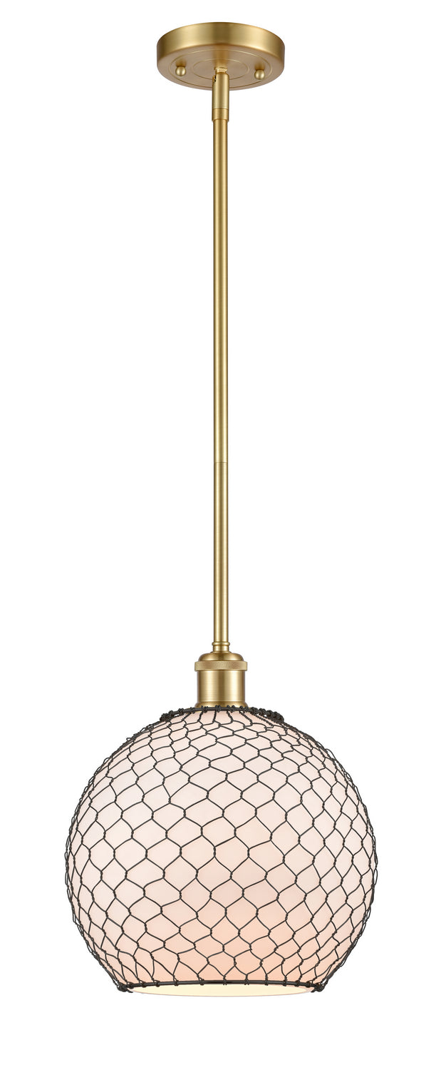 Innovations Ballston 516-1S-SG-G121-10CBK Pendant Light - Satin Gold