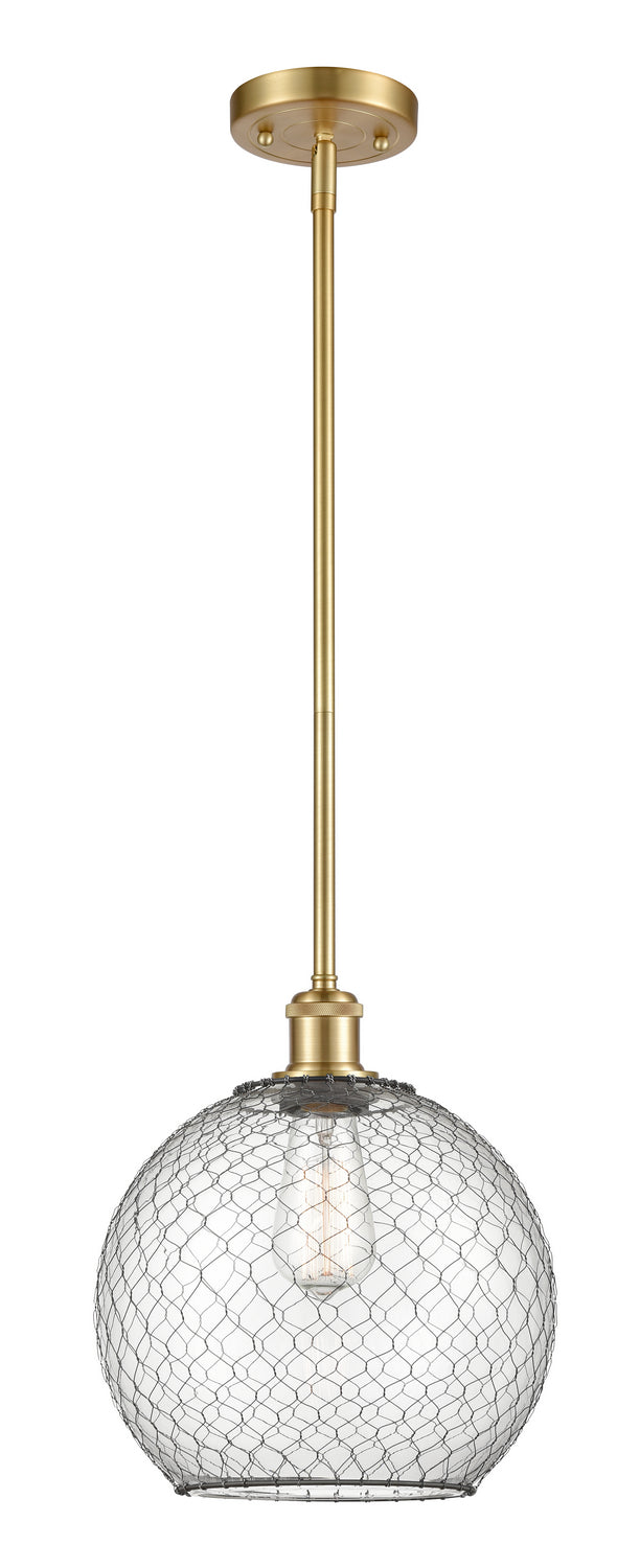 Innovations Ballston 516-1S-SG-G122-10CBK Pendant Light - Satin Gold