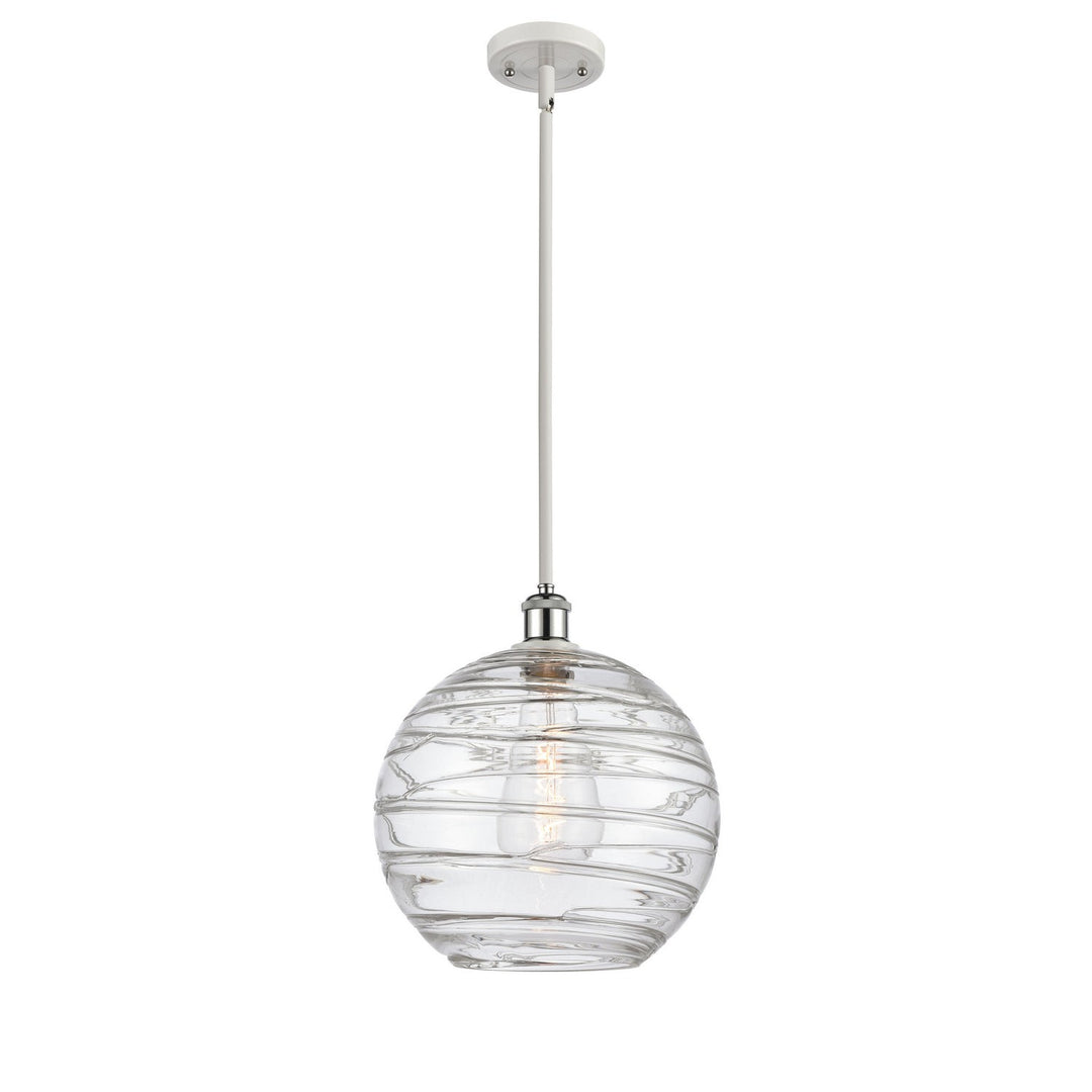 Innovations Ballston 516-1S-WPC-G1213-12 Pendant Light - White and Polished Chrome