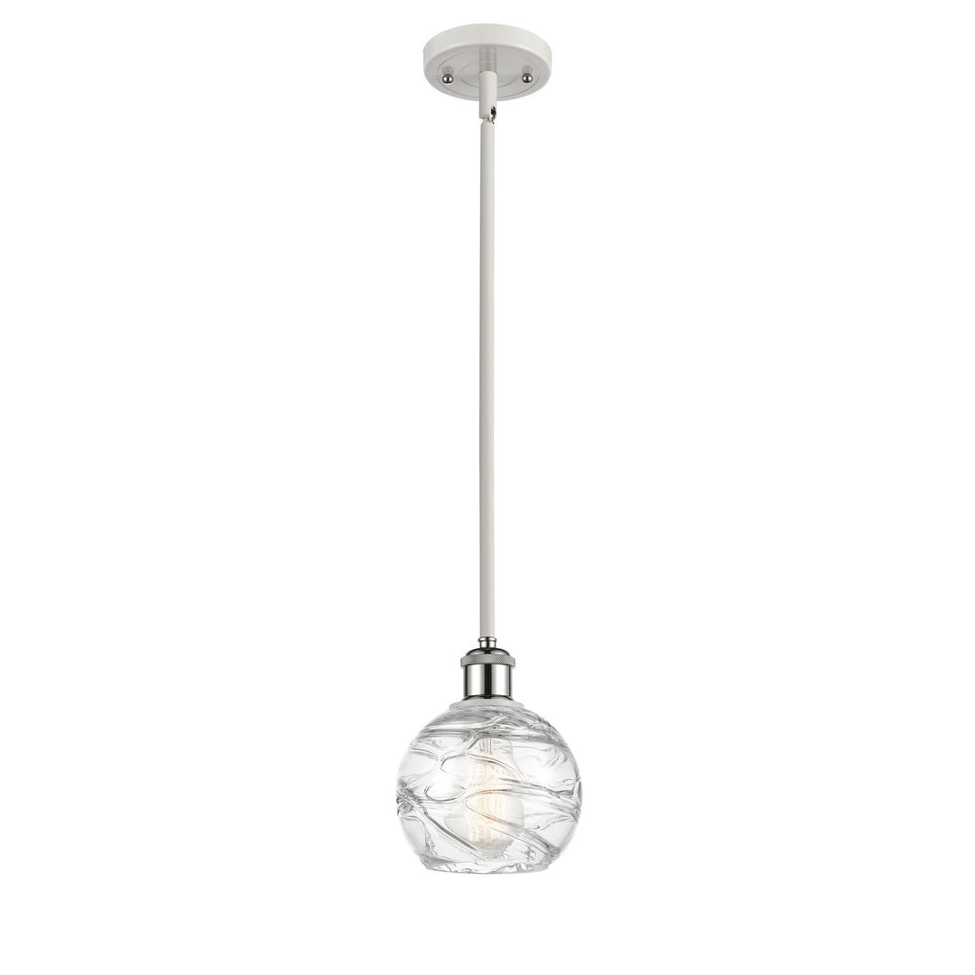 Innovations Ballston 516-1S-WPC-G1213-6 Pendant Light - White and Polished Chrome
