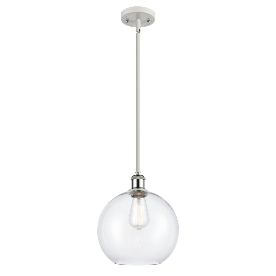Innovations Ballston 516-1S-WPC-G122-10 Pendant Light - White and Polished Chrome
