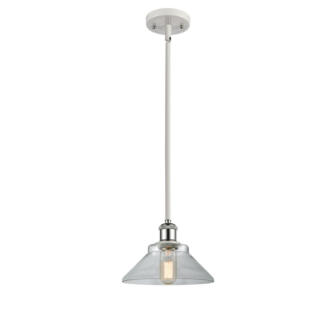 Innovations Ballston 516-1S-WPC-G132 Pendant Light - White and Polished Chrome