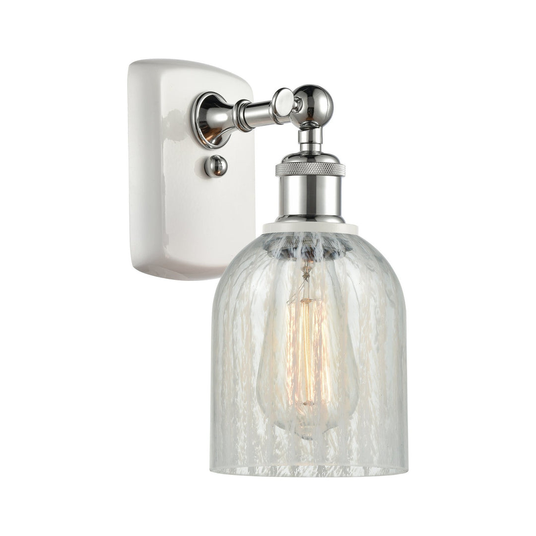 Innovations Ballston 516-1W-WPC-G2511 Wall Sconce Light - White and Polished Chrome