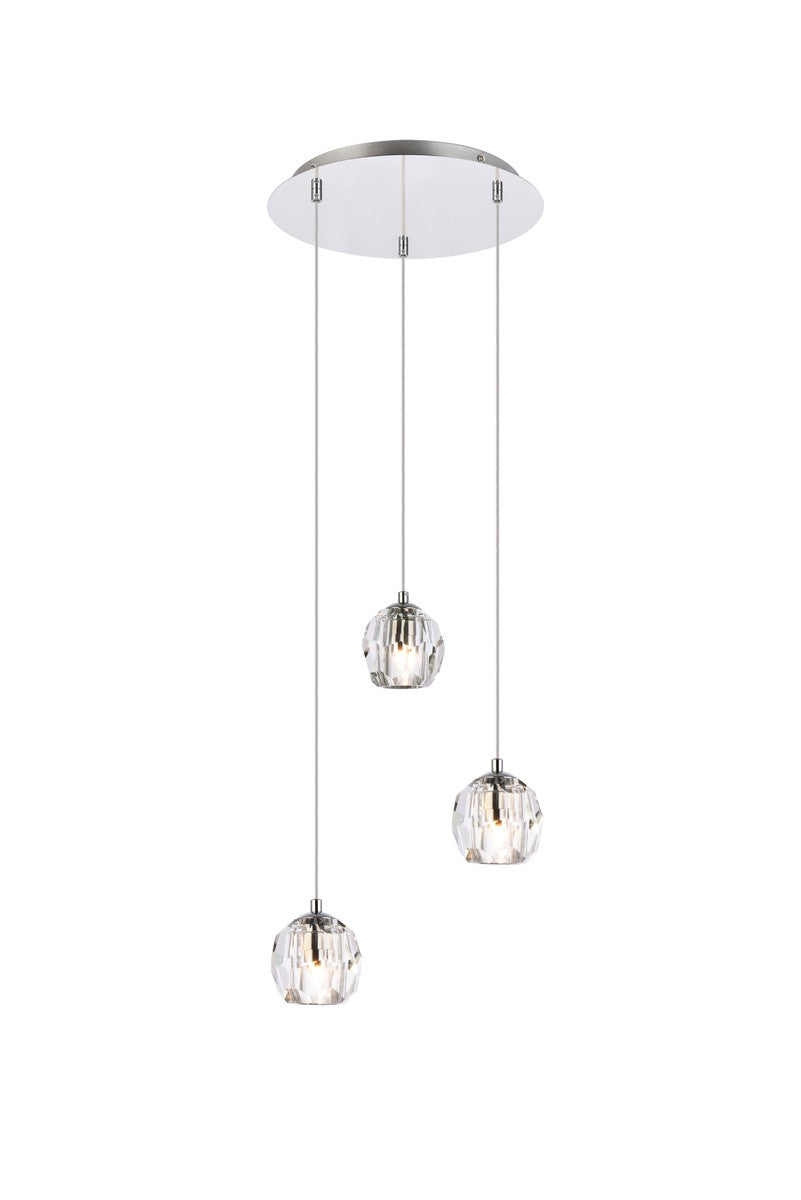 Elegant Eren 3505D12C Pendant Light - Chrome