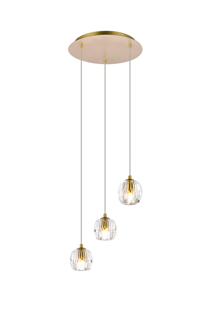 Elegant Eren 3505D12G Pendant Light - Gold