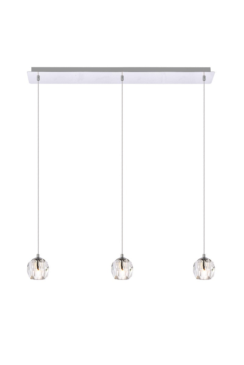 Elegant Eren 3505D28C Pendant Light - Chrome