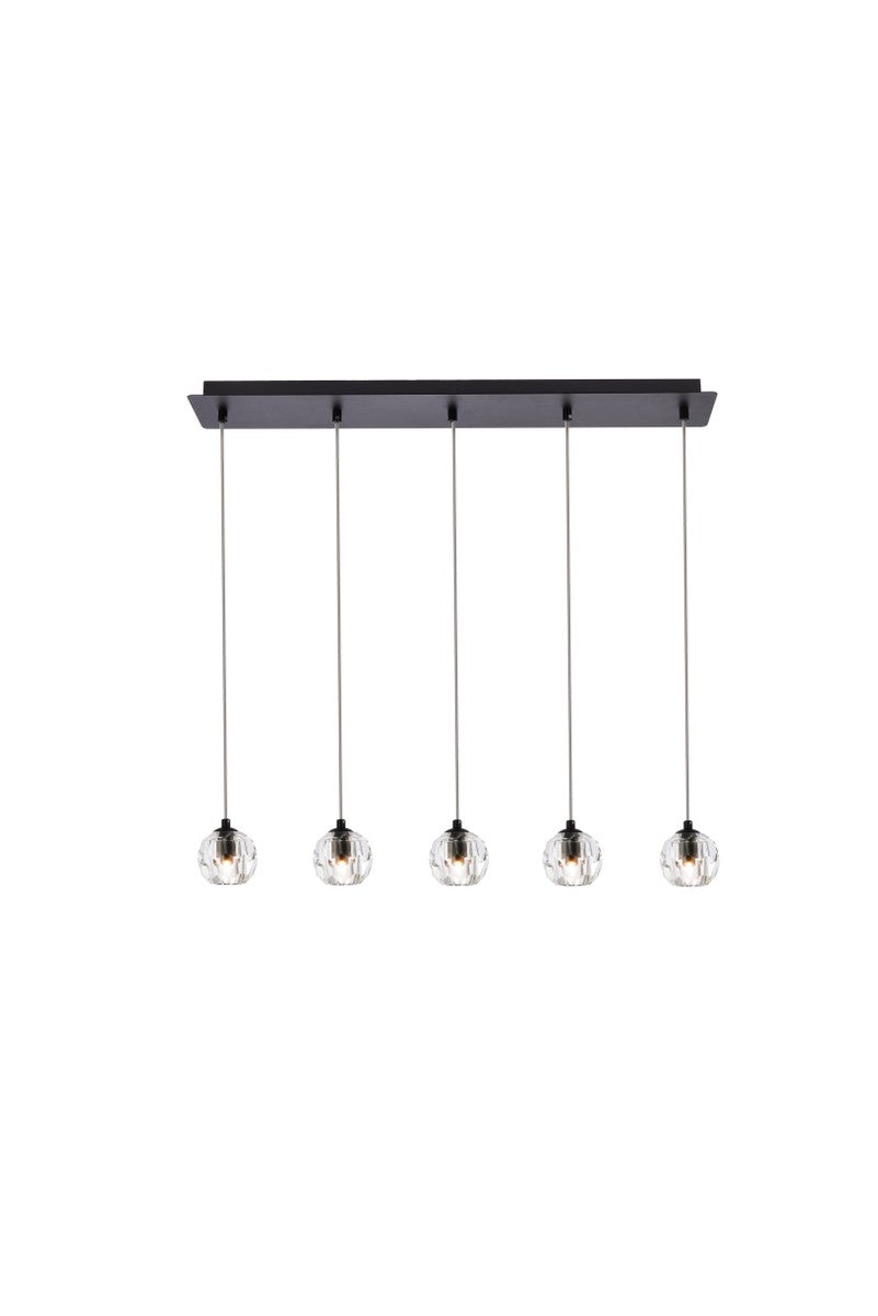 Elegant Eren 3505D32BK Pendant Light - Black