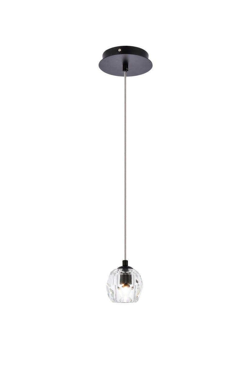 Elegant Eren 3505D6BK Pendant Light - Black