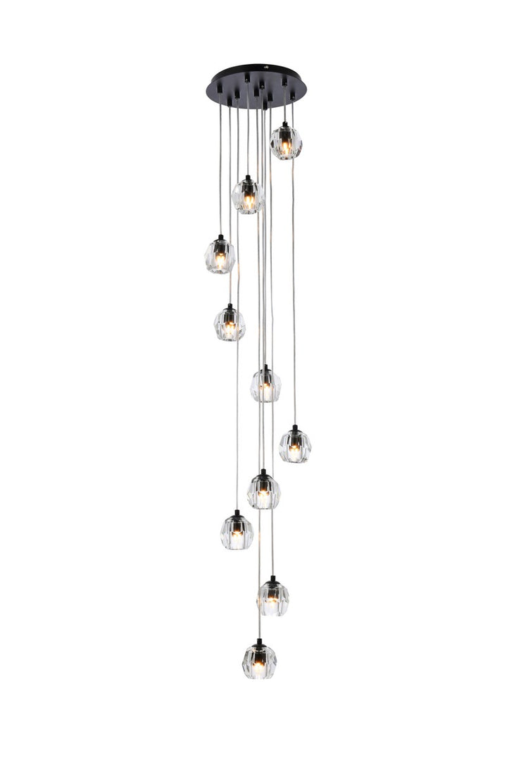 Elegant Eren 3505G11BK Pendant Light - Black