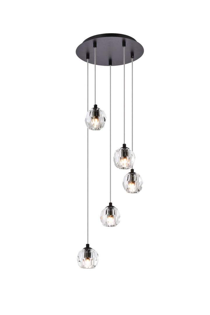 Elegant Eren 3505G12BK Pendant Light - Black