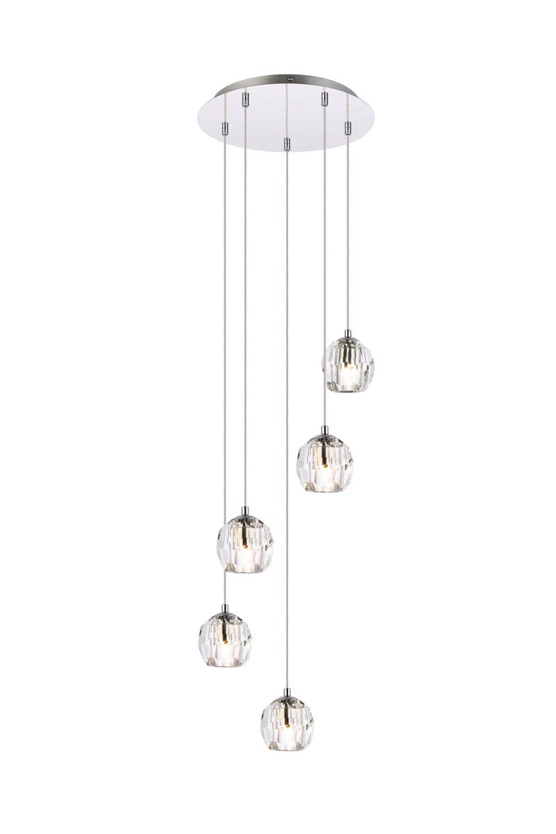 Elegant Eren 3505G12C Pendant Light - Chrome